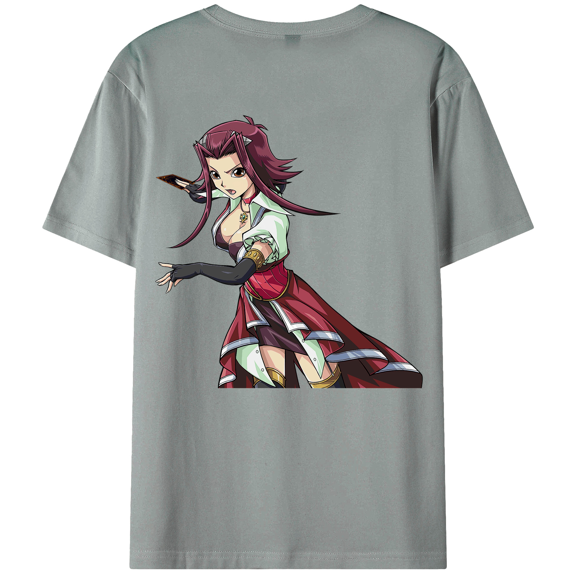 （画像用） 遊☆戯☆王 Yu-Gi-Oh! 綿100％ メンズ半袖Tシャツ（バックプリント） 通気性